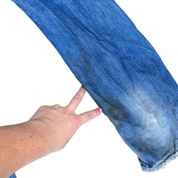 VINTAGE True Religion Jeans Size 32 STRAIGHT Blue - Picture 5 of 10